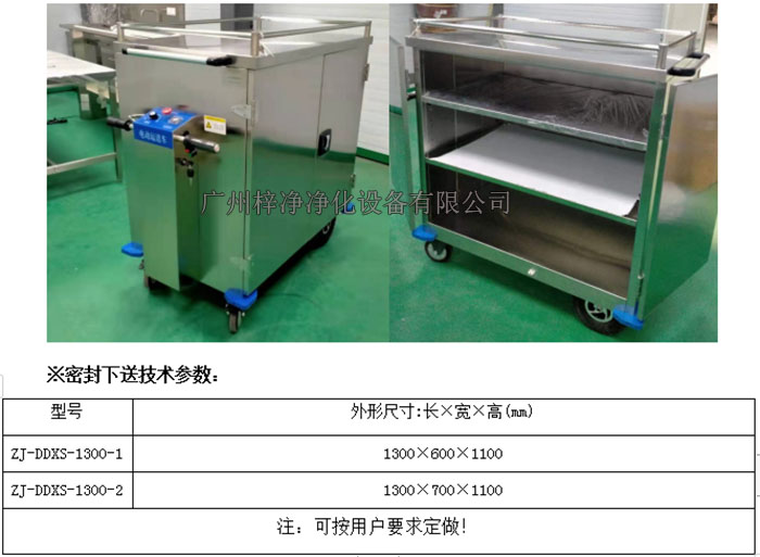 無菌電動(dòng)密封下送車技術(shù)參數(shù)